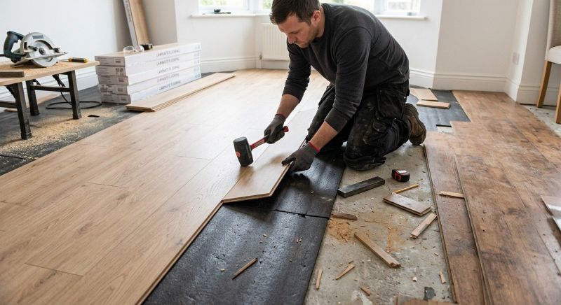 Laminate Floor Installation in Acton, ME