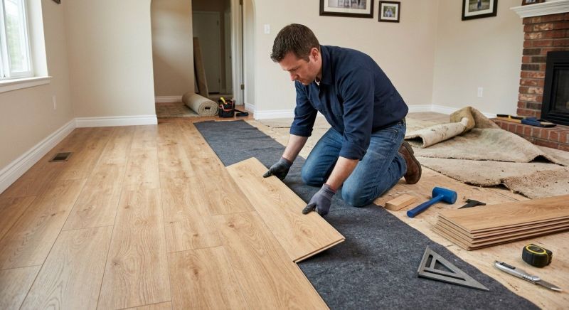 Laminate Floor Remodeling in Saco, ME