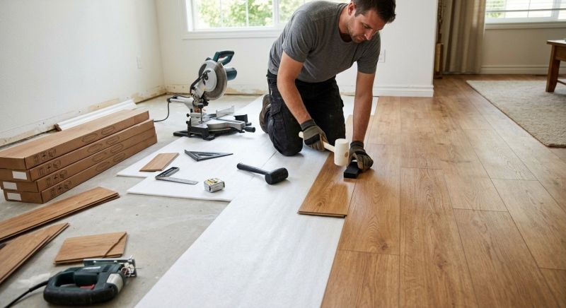 Laminate Floor Replacement in Saco, ME
