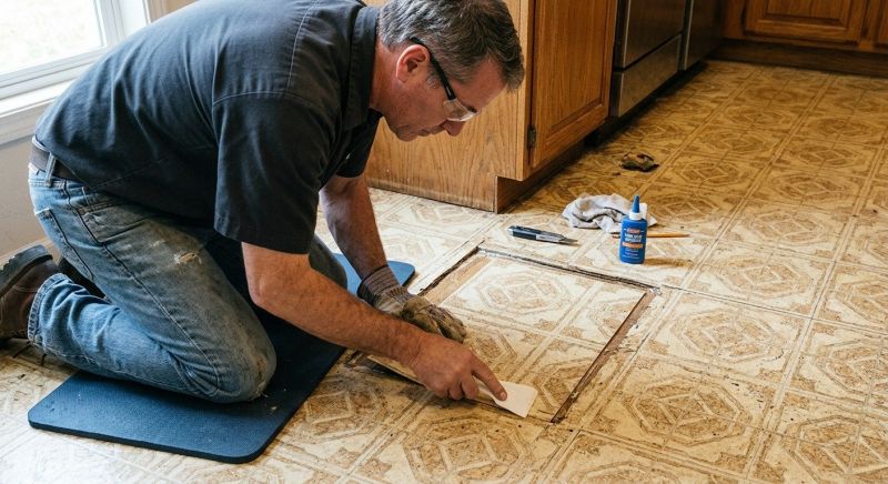 Linoleum Floor Installation in Old Orchard Beach, ME