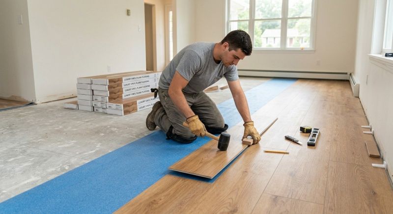 Lvt Flooring Installation in Steep Falls, ME