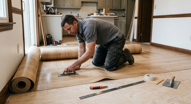 Sheet Flooring Installation in Cumberland Center, ME