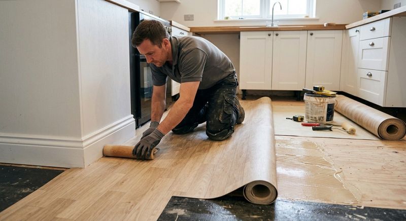 Sheet Linoleum Installation in Sanford, ME