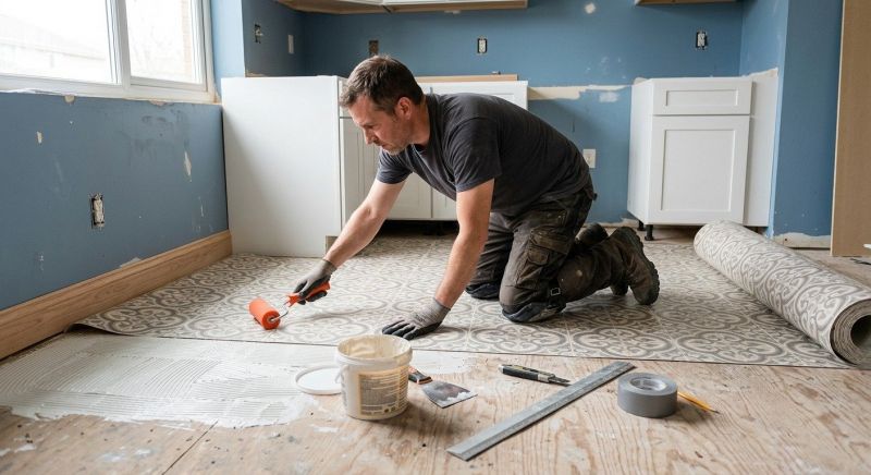 Sheet Linoleum Installation in Waterboro, ME