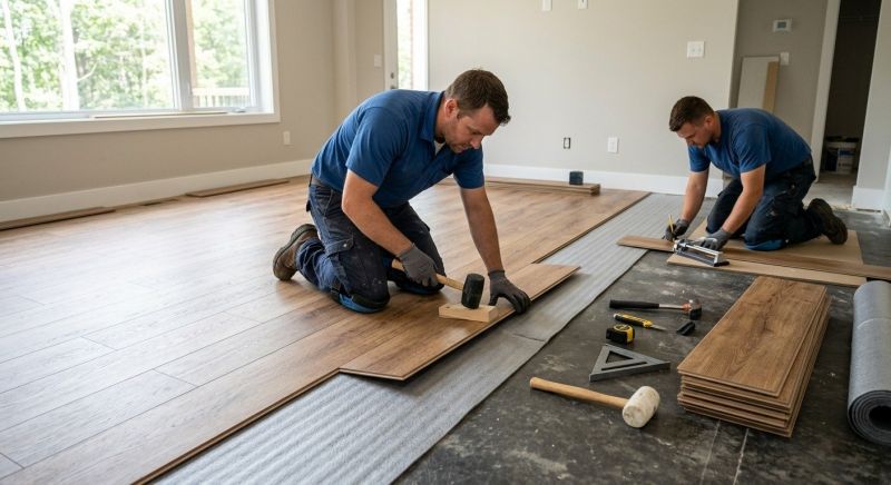 Vinyl Flooring Installation in Wells, ME